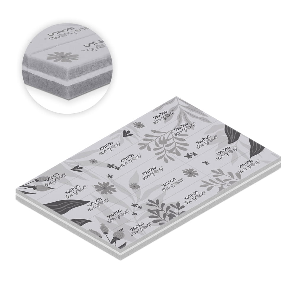 Blok jednorazowych polerek do odrywania Aba Group 100/100 Flowers 15szt