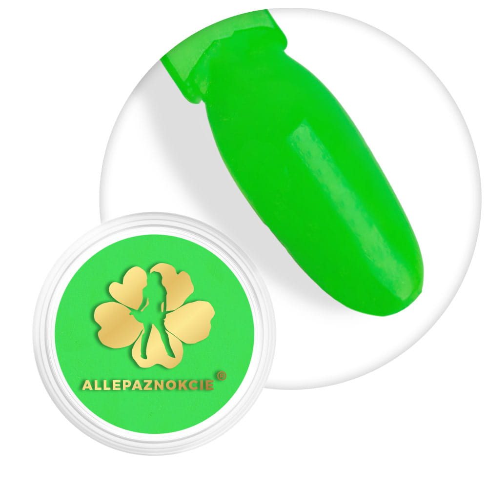 Pyłek do paznokci Smoke Nails Efekt Dymu Allepaznokcie Neon Green Nr 02