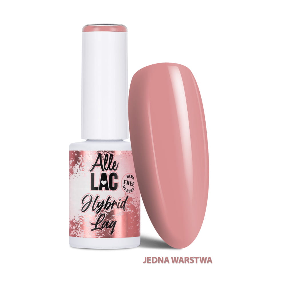Lakier hybrydowy LED/UV Gel Polish Nudes N9 Dry Rose AlleLac HEMA/Di-HEMA Free 6g