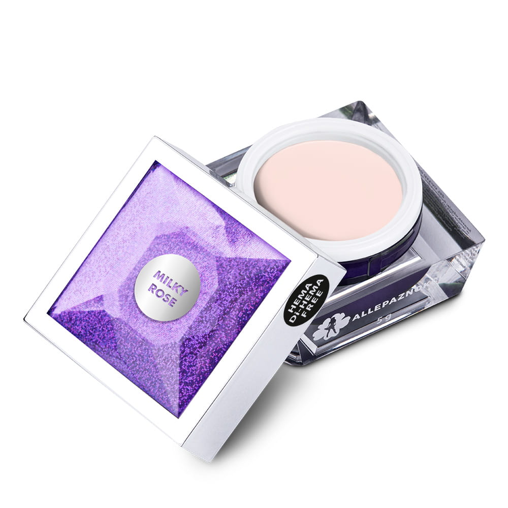 Żel do zdobień Artistic Gel paint gel ombre ornamenty Allepaznokcie Milky Rose HEMA /Di-HEMA Free 5 g Nr 25