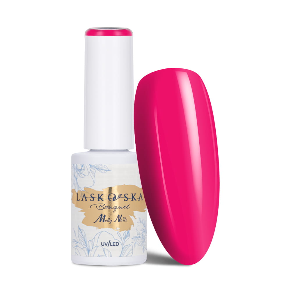 Lakier hybrydowy LED/UV Gel Polish Molly Nails @Bouquet by Laskovska Rosea HEMA/Di-HEMA Free 7g