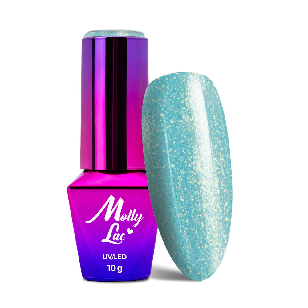 Lakier hybrydowy LED/UV Gel Polish MollyLac Winter Crystalize Nr 228 Candyman 10 g