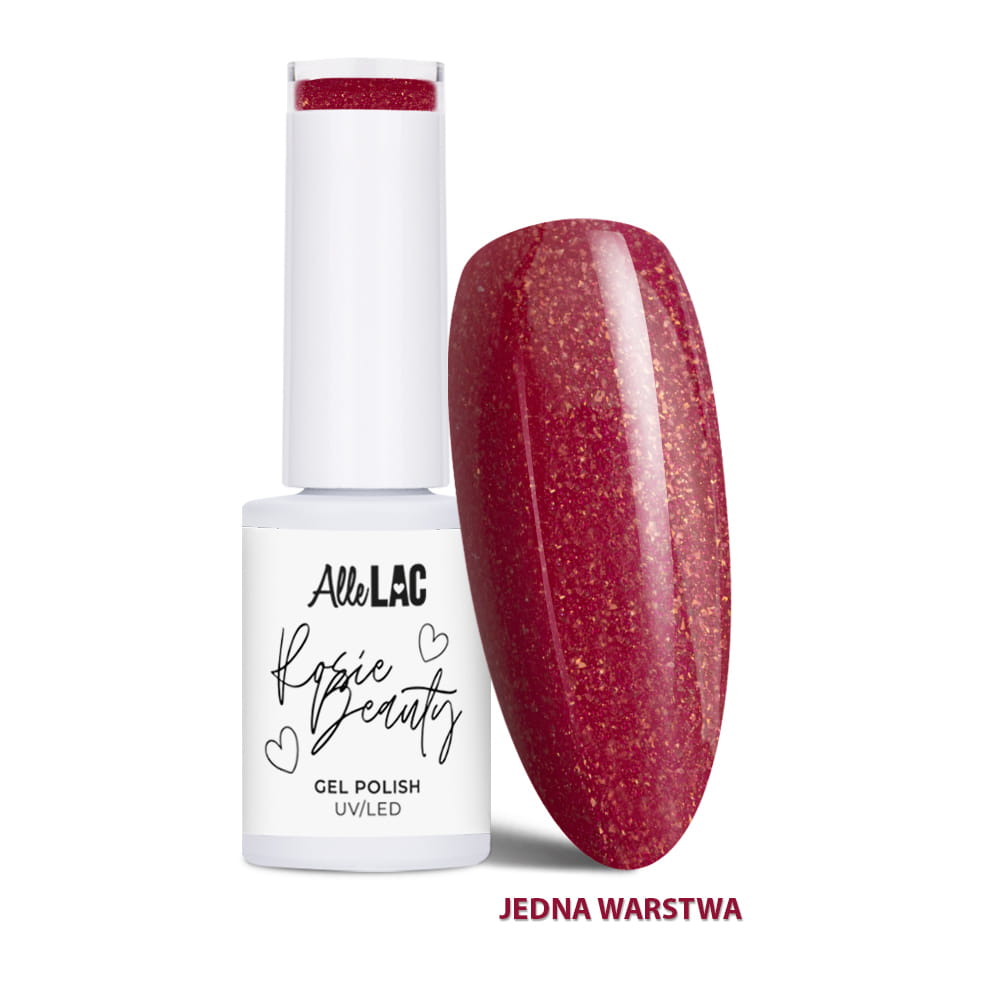 Lakier hybrydowy LED/UV Gel Polish AlleLac x Rosie Beauty Gift HEMA/Di-HEMA Free 6g