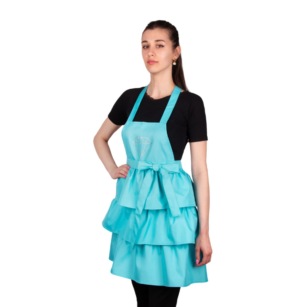 Fartuszek kosmetyczny Diamond Dance Turquse