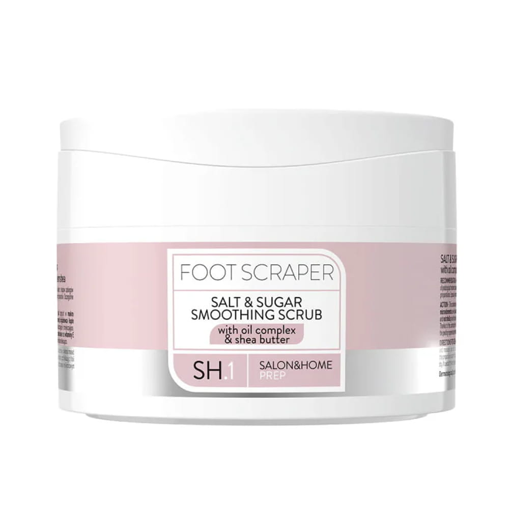 Wygładzający peeling solno-cukrowy do stóp z kompleksem olejków i masłem shea Victoria Vynn Pharm Foot FOOT SCRAPER 200g