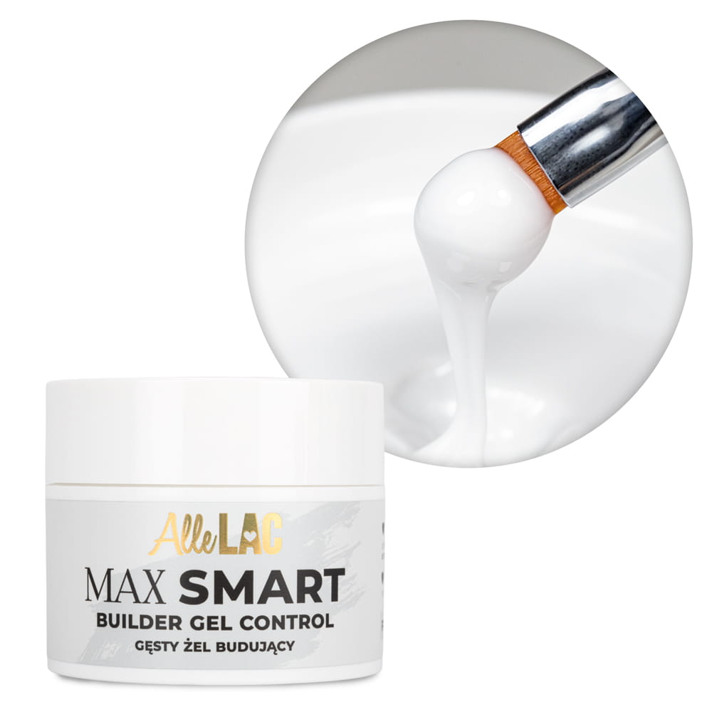 Żel budujący gęsty AlleLac Max Smart Builder Gel Control French White 45g