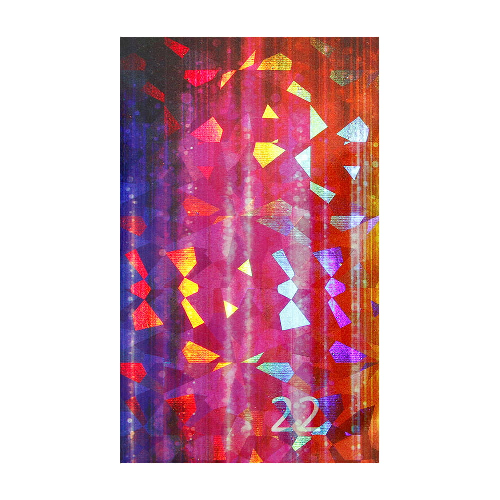 Naklejka do paznokci Laser effect samoprzylepna arkusz 8 cm x 5 cm Nr 38