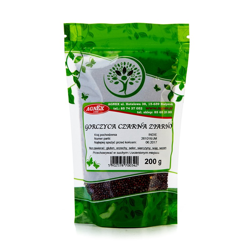 Gorczyca czarna ziarno 200g