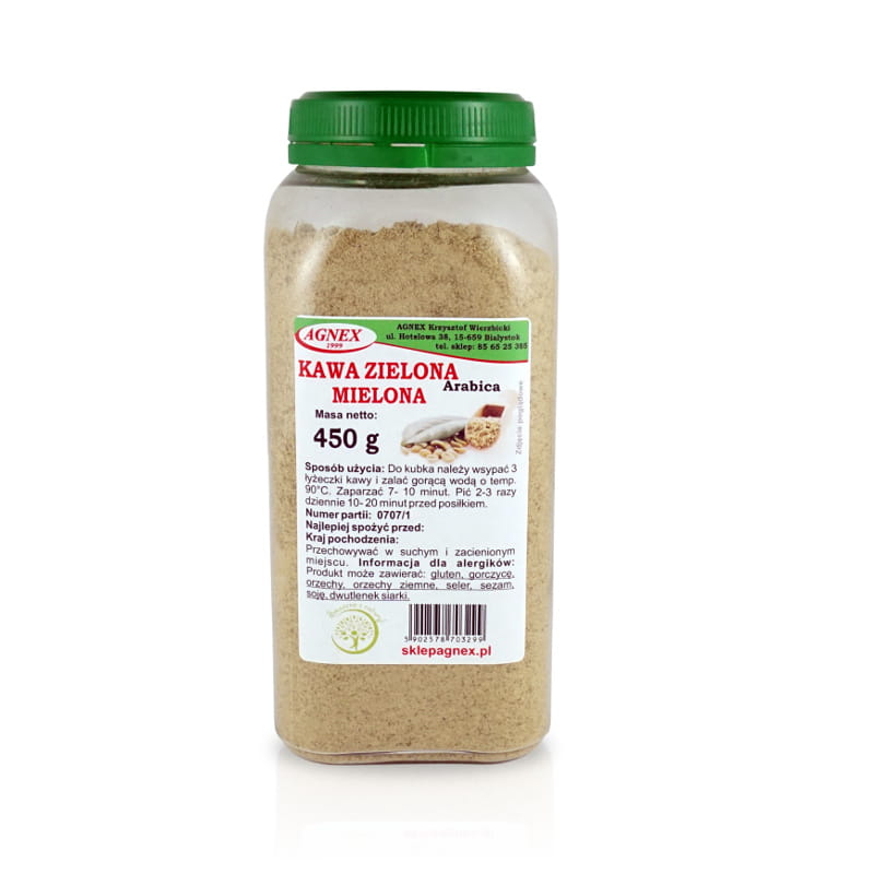 Kawa zielona mielona 450g