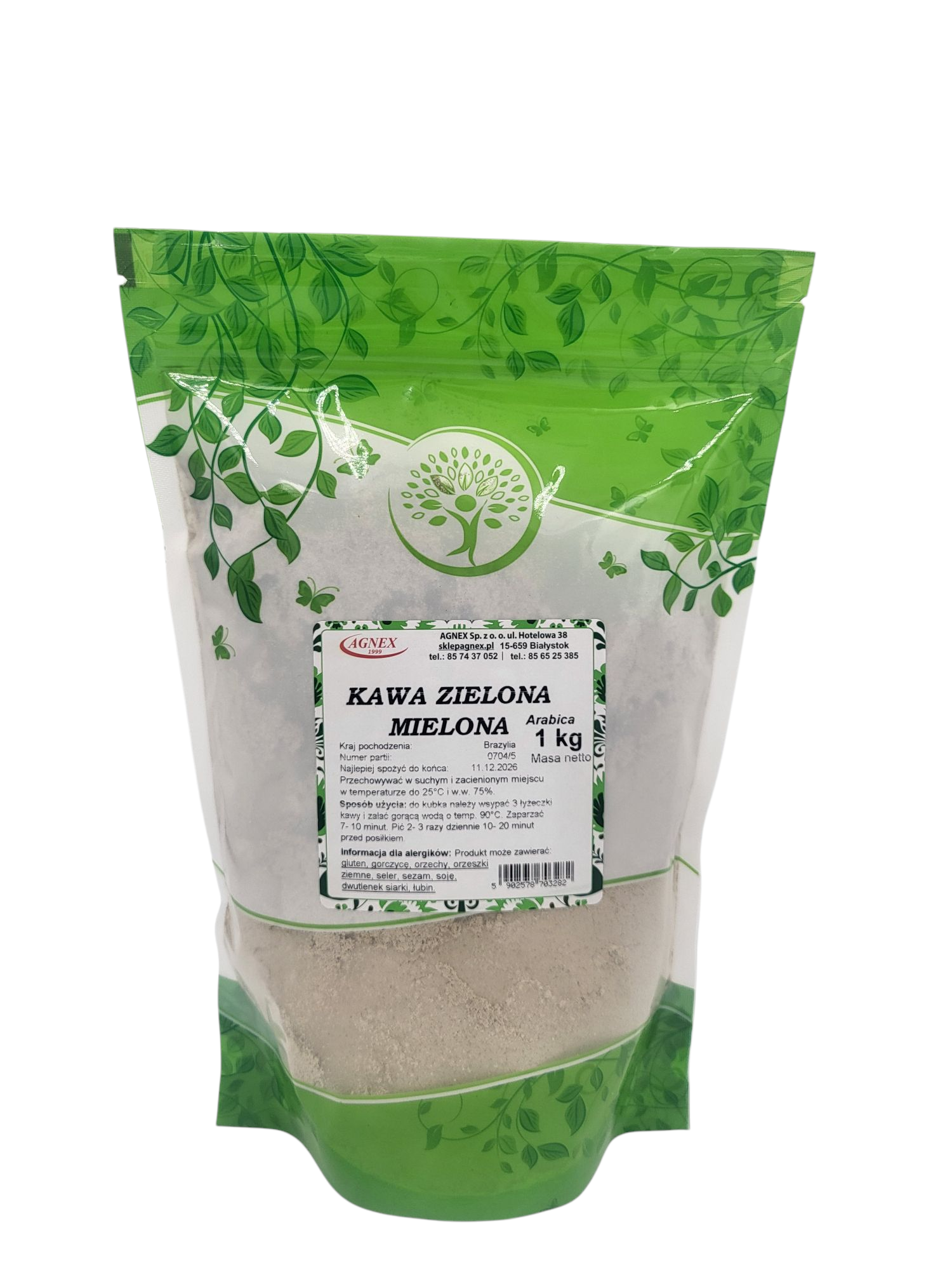 Kawa zielona mielona 1 kg