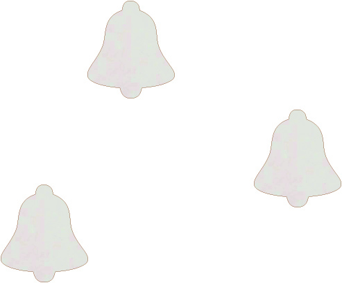 Dzwoneczek świateczny baza do makramy, kartek, wycinanki, tekturki, scrapki, dekor święta Bożego Narodzenia zawieszka z bermaty zestaw 3