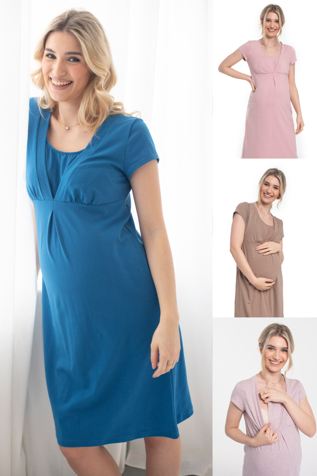 Koszula nocna ciążowa do karmienia Malibu