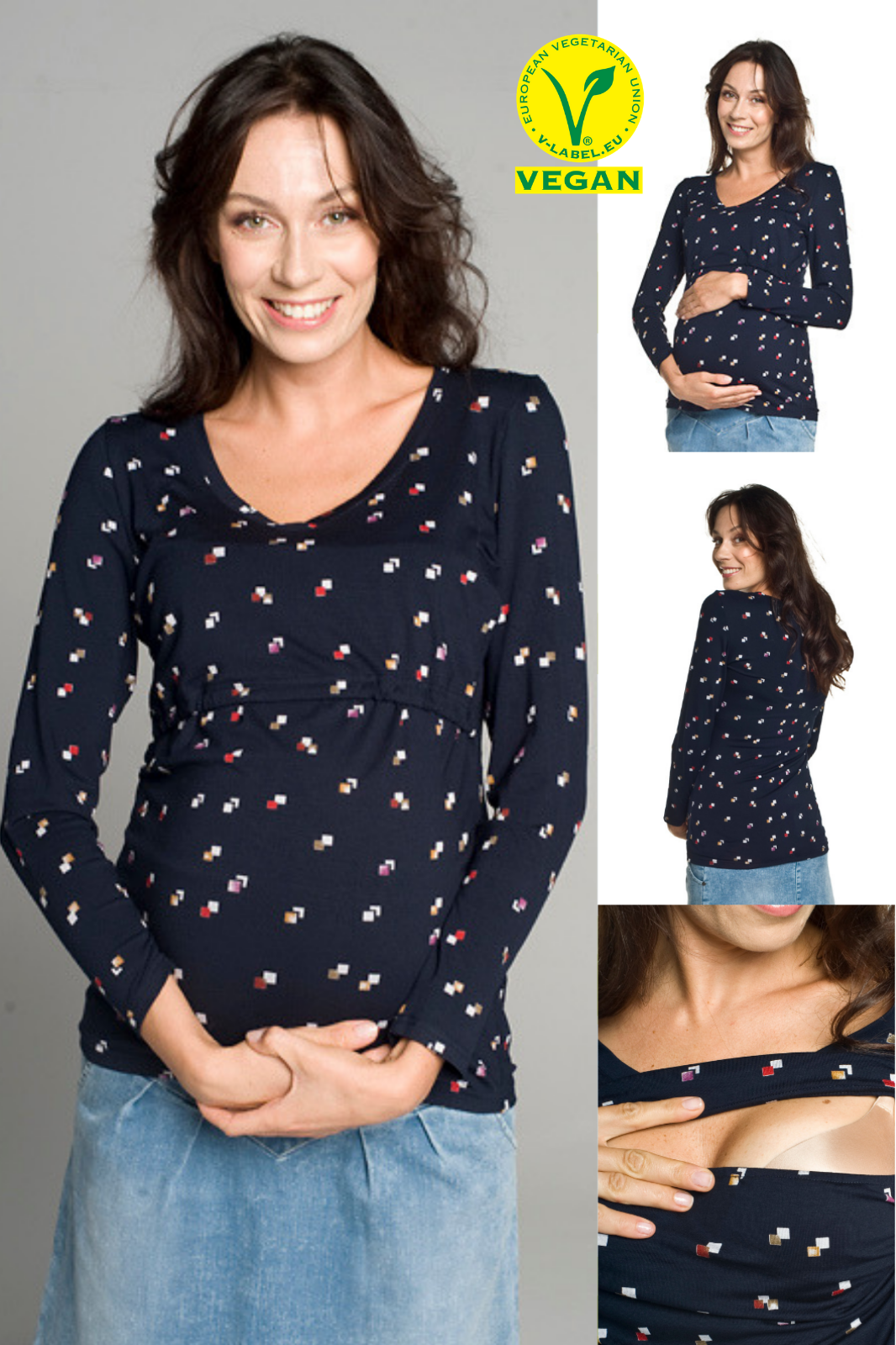Bluzka ciążowa i do karmienia Sori DR Vegan