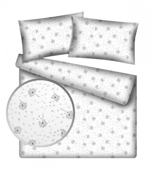 Poszewka 50x60 na zamek -100% bawełna wz. Dmuchawce