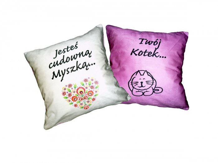 Dwustronna Poszewka prezentowa na poduszkę 40x40 wz. 83 Jedeka