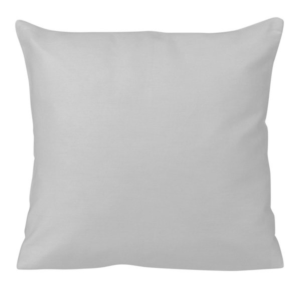 Poszewka na poduszkę 40x40 - 100% bawełna satynowa DARYMEX, zapięcie na zamek wz. popiel