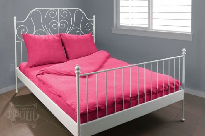 Pościel Frotte wz. 19 malinowy rozmiar 160x200