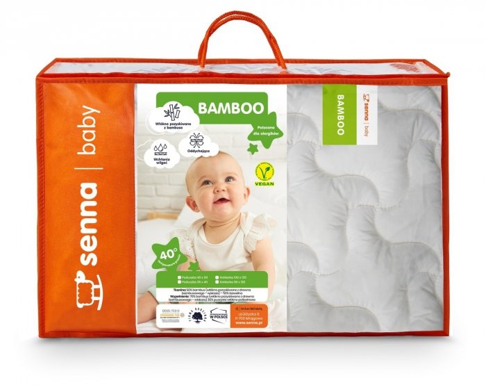 Komplet Inter-Widex Bamboo - kołderka 100x135, poduszka 40x60