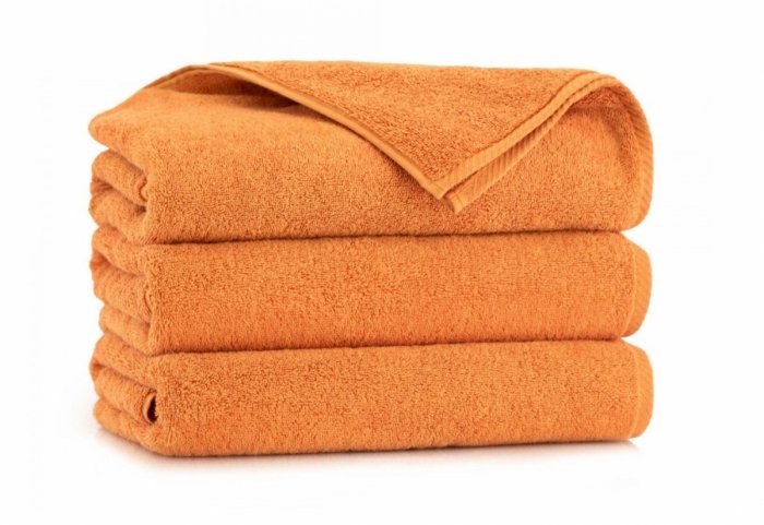 Ręcznik z bawełny egipskiej KIWI 2 100x150 wz. pomarańczowy