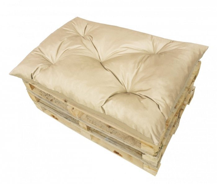 Poduszka ogrodowa na paletę - siedzisko 120x80 wz. Krem