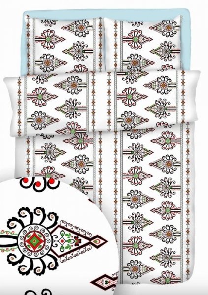 Poszewka 70x80 - KORA bawełniana wz. Parzenice Białe