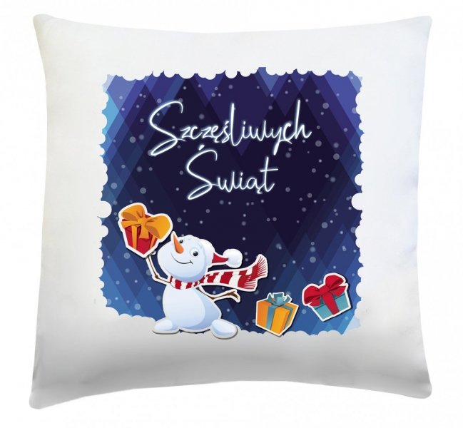 Poduszka świąteczna 40x40 wz. Szczęśliwych Świąt
