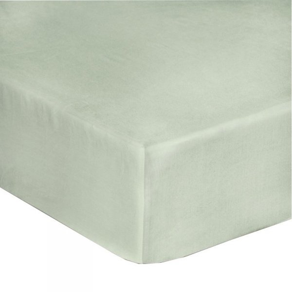 Prześcieradło satynowe z gumką 220x200 l - OLIWKOWY