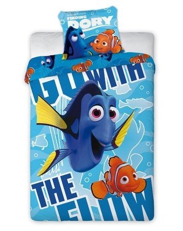 Pościel licencyjna Disney 100% bawełna 160x200 Gdzie jest Dory - Dory 01