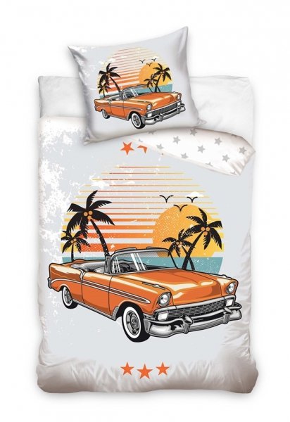 Pościel młodzieżowa 100% bawełna 160x200 - Auto - NL224034