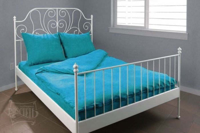 Pościel Frotte wz. 12 turkusowy rozmiar 160x200