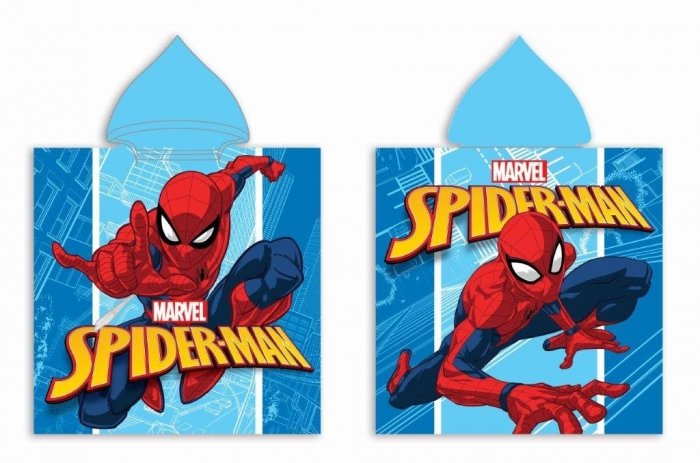 Ręcznik kąpielowy poncho dwustronny Marvel 50x100 wz. SPIDER-MAN 029