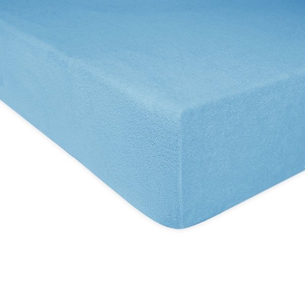 Grube Prześcieradło FROTTE 160x200 na gumkę wz. 009 niebieski