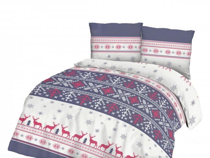 Pościel flanelowa, gruba FLANELA 160x200 wz. 31486/1 kolekcja FlaneLOVE