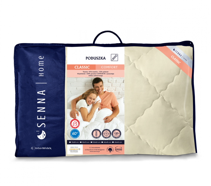 Poduszka COMFORT Inter-Widex 50x70 wz. kremowy