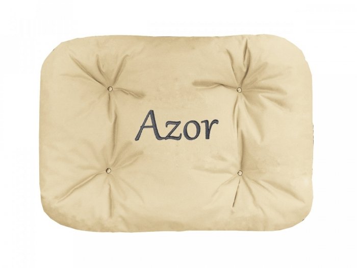 Legowisko Z IMIENIEM TWOJEGO PSA 70x50 cm - krem