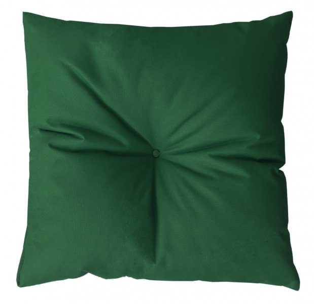 Poduszka ogrodowa - jasiek 40x40 wz. Butelkowa zieleń