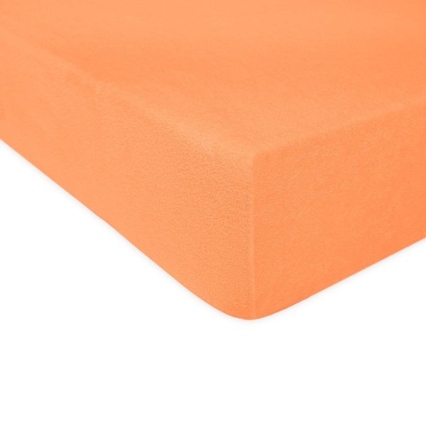 Grube Prześcieradło FROTTE 180x200 na gumkę wz. 003 łososiowy