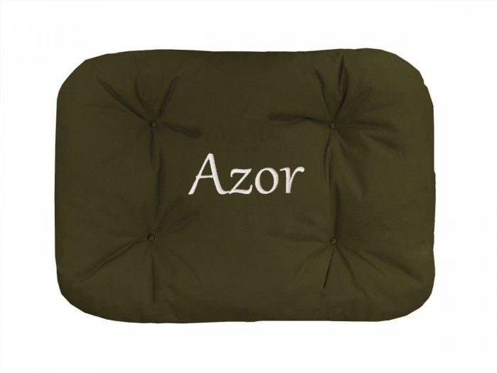 Legowisko Z IMIENIEM TWOJEGO PSA 70x50 cm - khaki