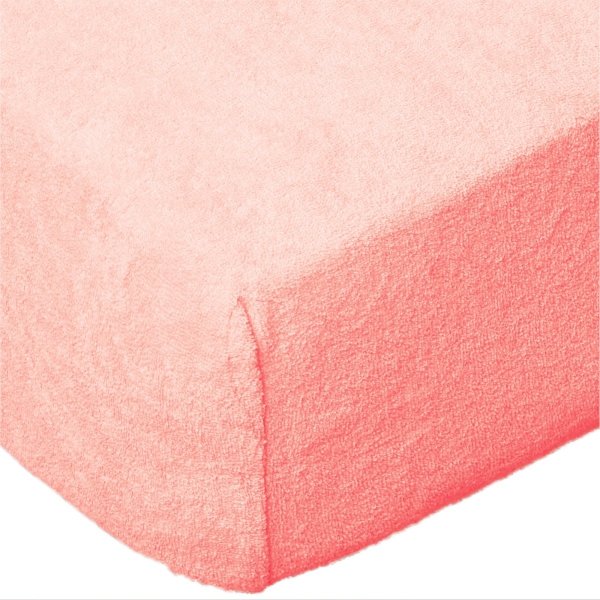 Grube Prześcieradło FROTTE 180x200 na gumkę wz. K02 jasny róż