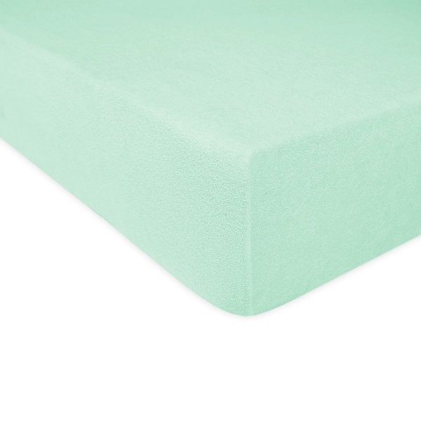 Grube Prześcieradło FROTTE 160x200 na gumkę wz. 039 morski