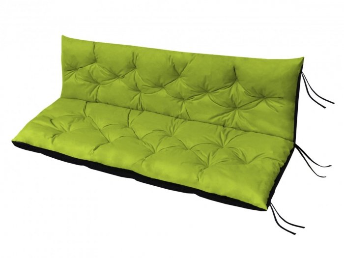 Poduszka ogrodowa na huśtawkę - 180x60x50 wz. Limonka