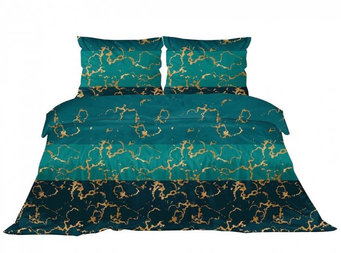 Pościel satynowa GRENO Gold Collection 160x200 wz. Andromeda