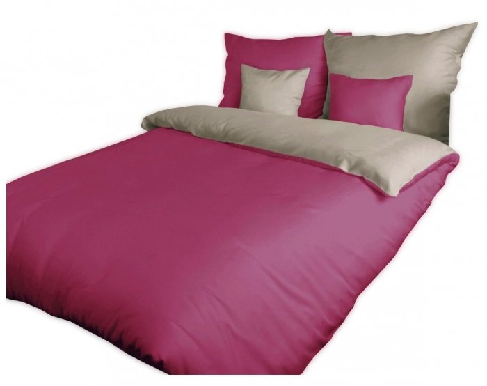 Pościel satyna bawełniana DARYMEX kolekcja Sofia 160x200 - 21430/1 szaro-fioletowa