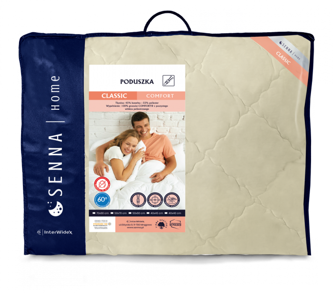 Poduszka COMFORT Inter-Widex 70x80 wz. kremowy