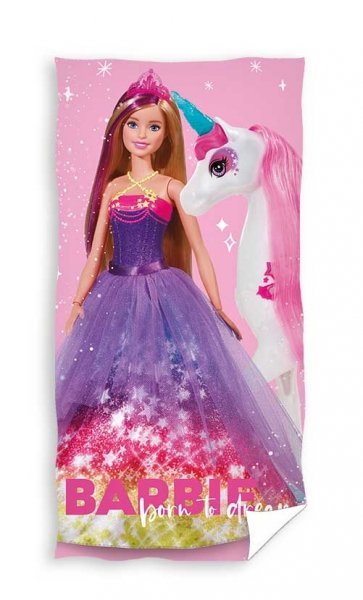 Ręcznik licencyjny - Barbie - rozmiar 70x140 wz. BARB235001_V