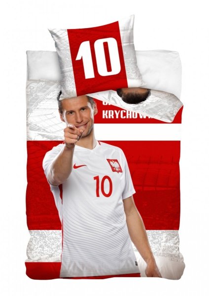 Pościel sportowa licencyjna 100% bawełna 160x200 - Grzegorz Krychowiak 02