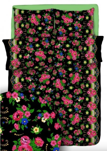 Poszewka 50x70 - KORA PREMIUM, 100% bawełna wz. Góralka Halka