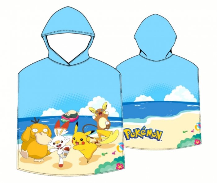 Ręcznik kąpielowy poncho 50x100 wz. Pokemon 2023POK018
