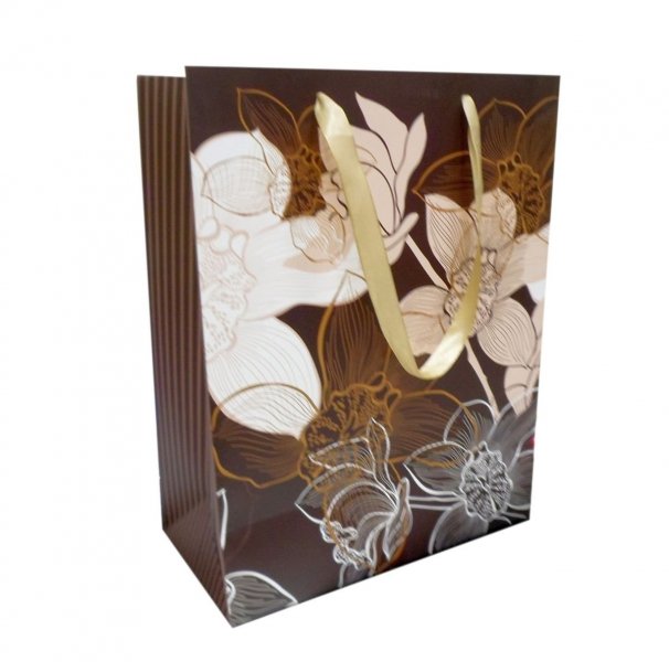 Ozdobne opakowanie, torebka na prezent 26x32 wz. Paw Decor Collection