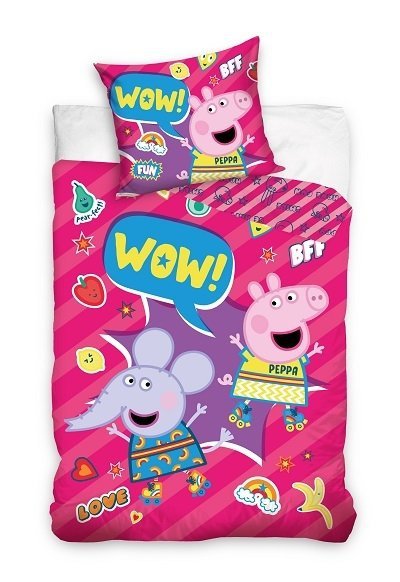 Pościel licencyjna 100% bawełna 160x200 - Peppa Pig - PP204007